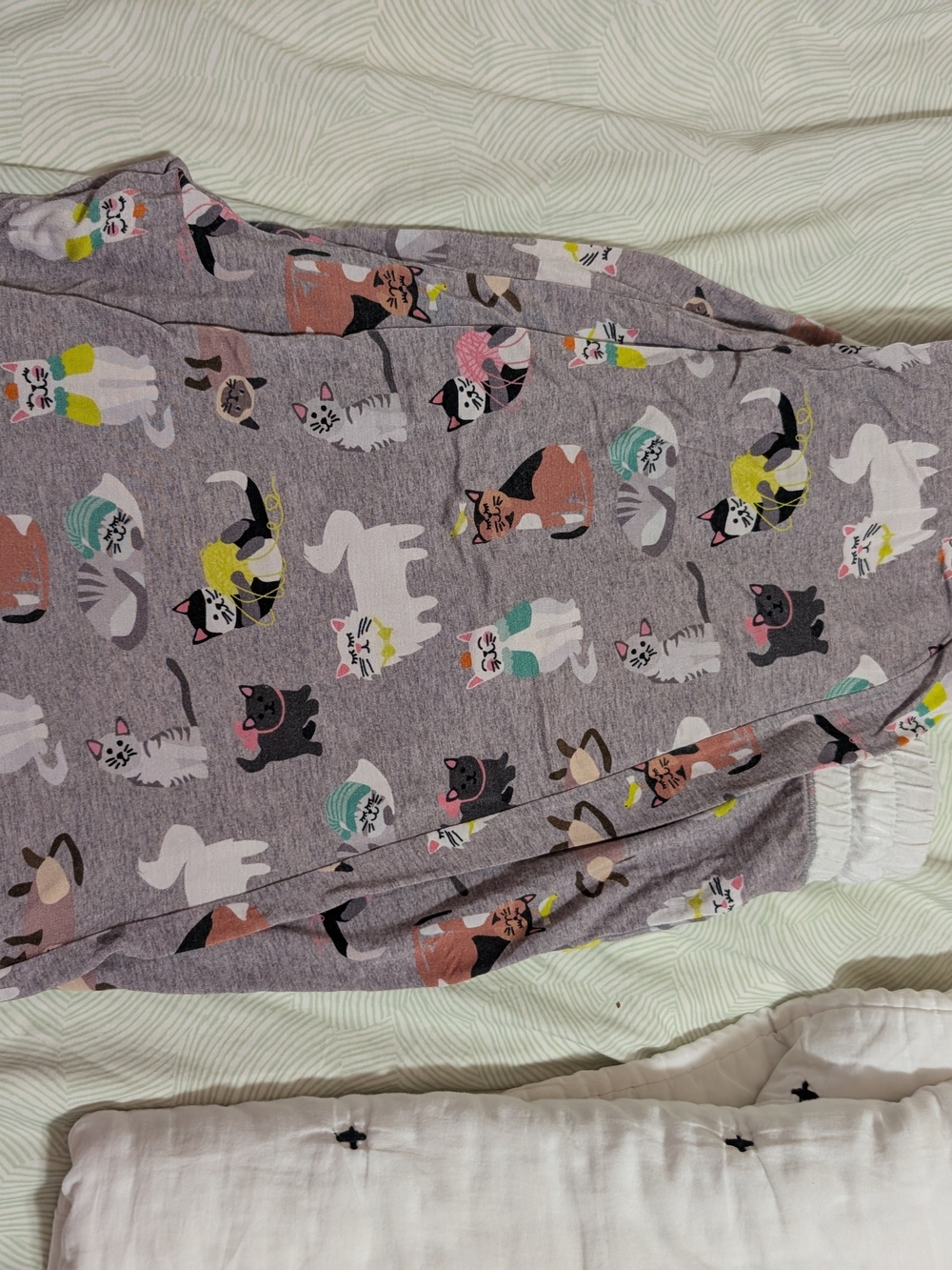 Little Sleepies Gray Cat Women's Pants - XL